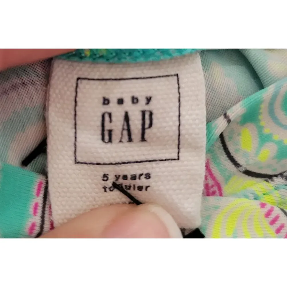 Baby Gap Girls Swim Long Sleeve Top Aqua‎ size 5 years Cover Up #8